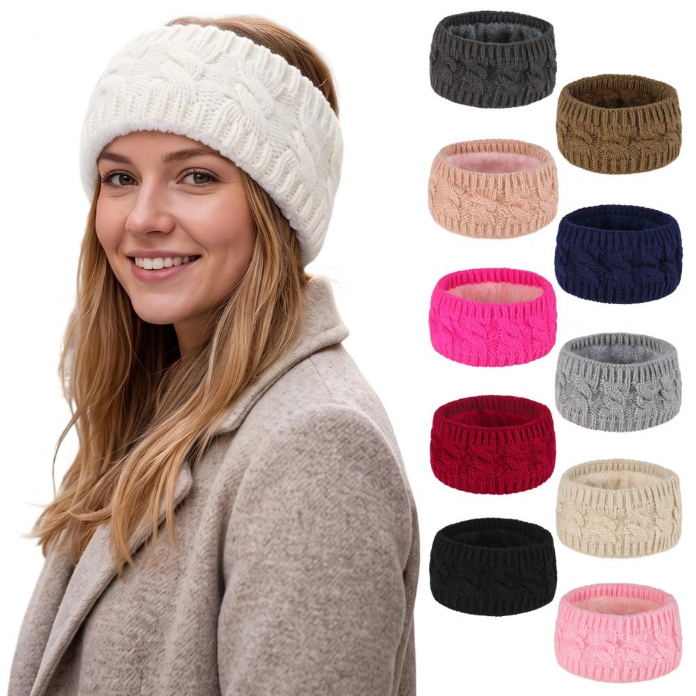 Fleece Ear Warmer Band - Protetores de orelha de inverno para