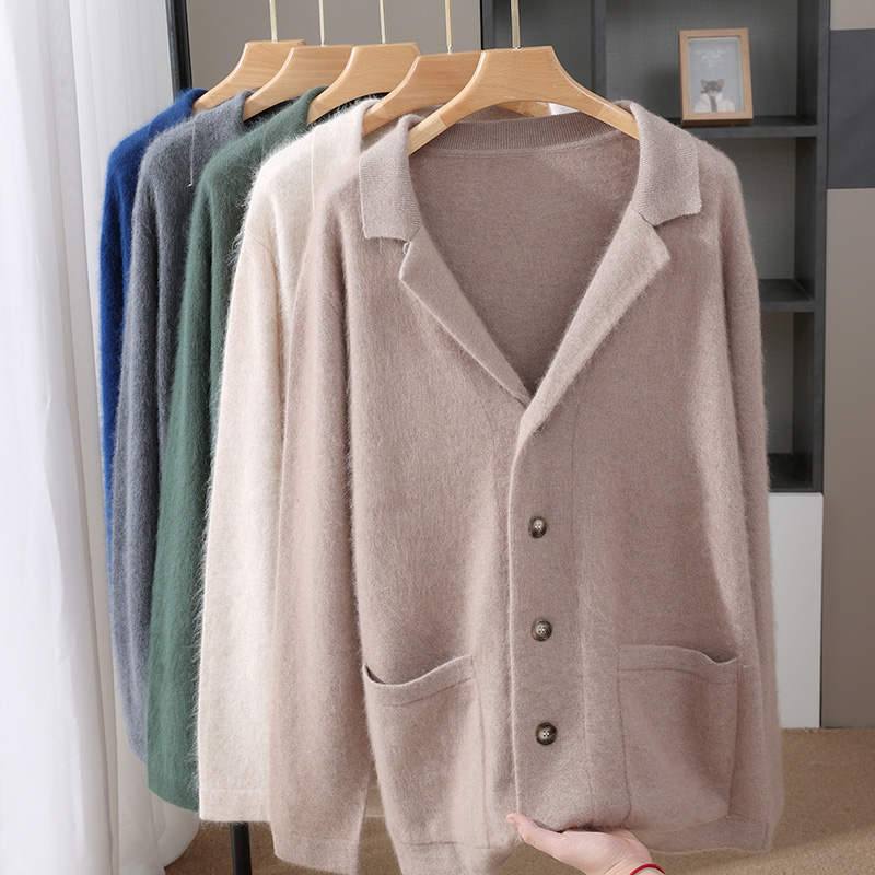 Novo cardigan de lã de vison m - Wool Coat Peacoat avaliação e preço