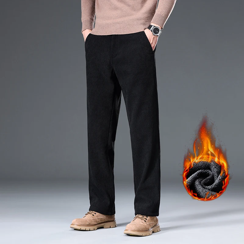 Calças de veludo cotelê com fo - Corduroy Pant Warm avaliação e preço