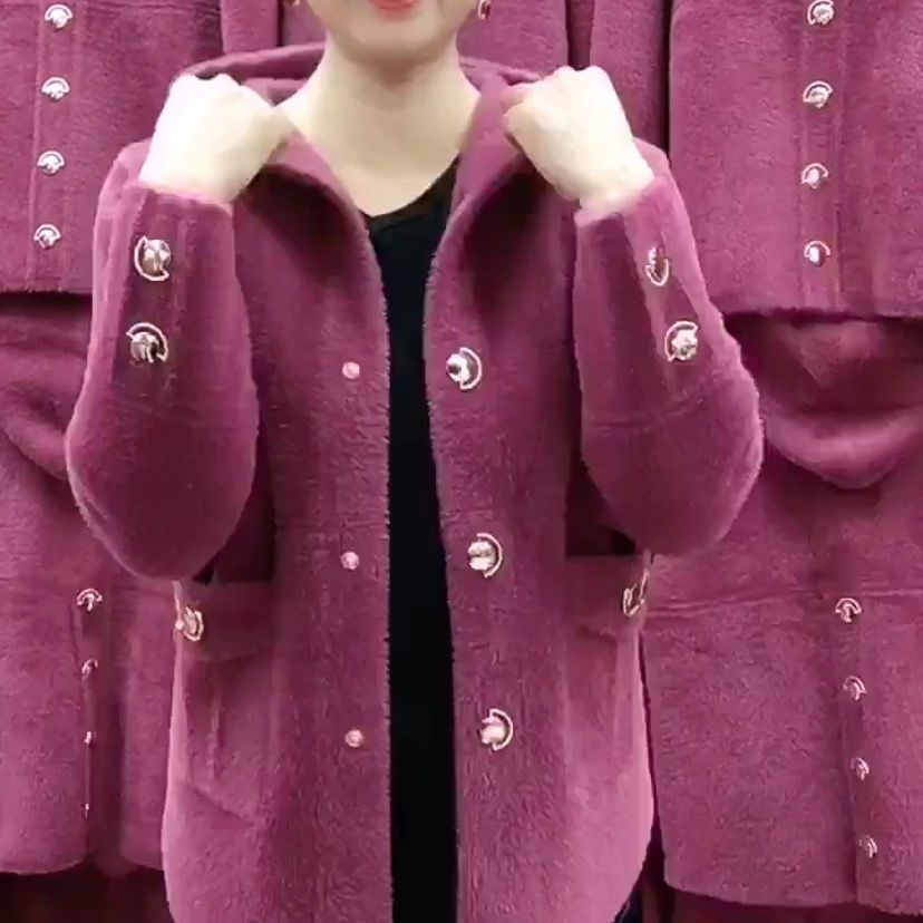 Nova meia idade idosa mãe imit - Wool Coat Peacoat avaliação e preço