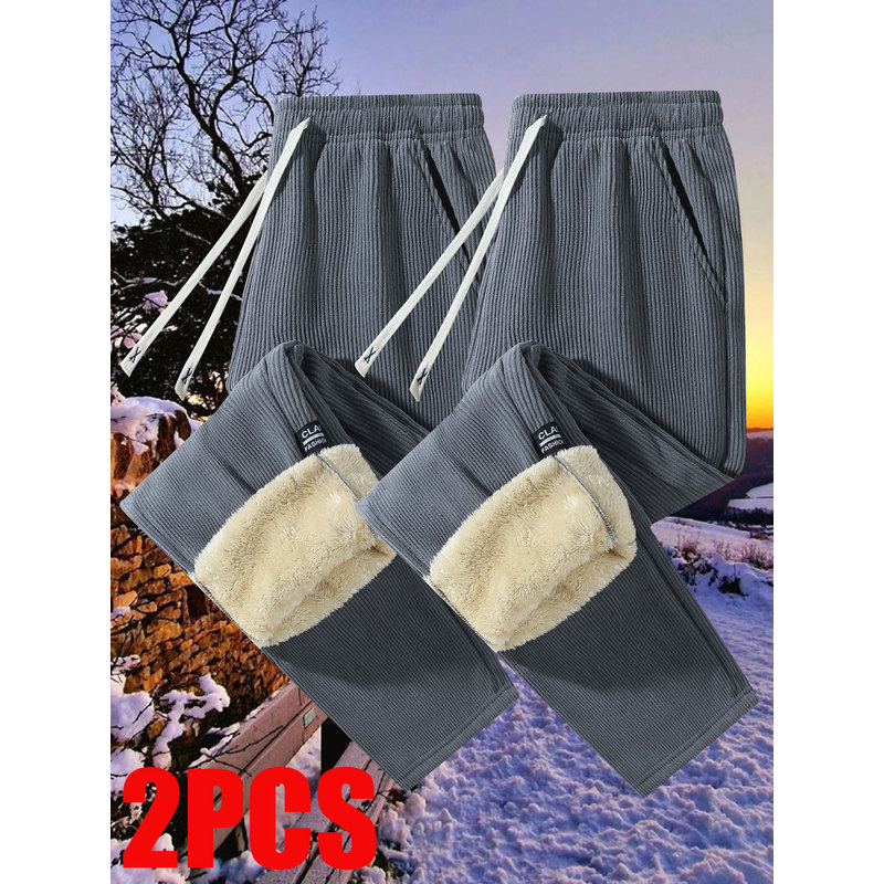 Calças de moletom acolchoadas, - Corduroy Pant Warm avaliação e preço