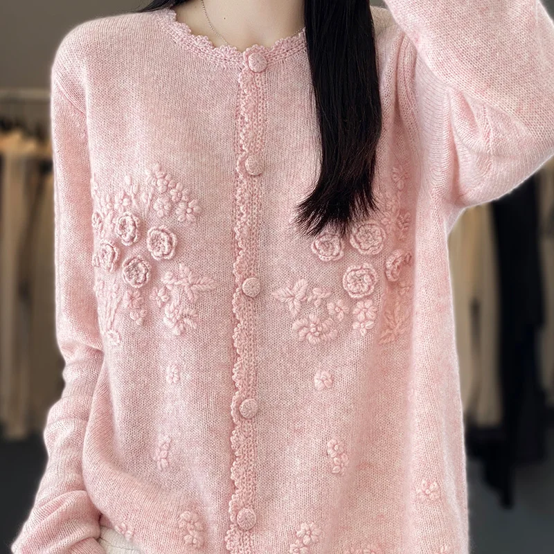 Cardigan feminino 100% caxemir - Wool Coat Peacoat avaliação e preço